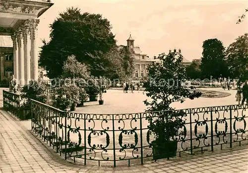 Pillnitz Blick vom Bergpalais nach dem Neuen Palais Kat. Dresden