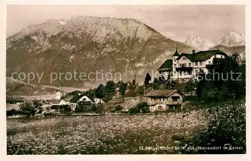 Oberaudorf mit Kaiser Kat. Oberaudorf