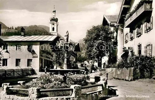 Oberaudorf Partie am Marienbrunnen Kat. Oberaudorf