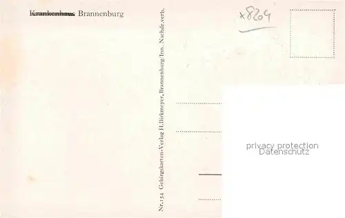 Brannenburg Posterholungsheim Brannenburg Kat. Brannenburg