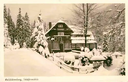 Waldbaerenburg Schaefermuehle im Winter Kat. Altenberg
