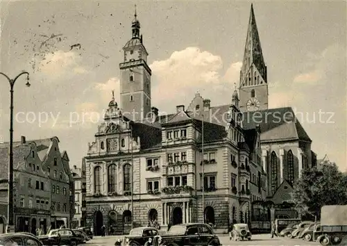 Ingolstadt Donau Rathaus Pfeifturm Sankt Moritzkirche Kat. Ingolstadt