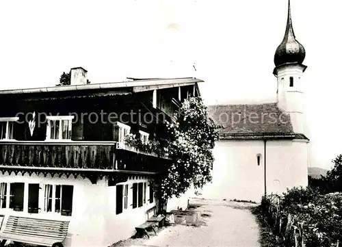 Prien Chiemsee Kirchlein Urschalling mit Fresken Kat. Prien a.Chiemsee