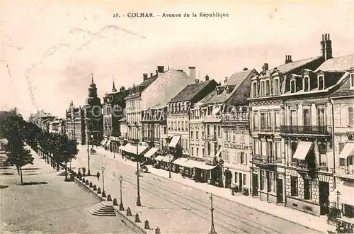 Colmar Haut Rhin Elsass Avenue de la Republique Kat. Colmar