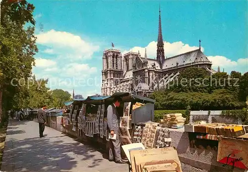 Paris Notre Dame de Paris et les Bouquinistes Kat. Paris