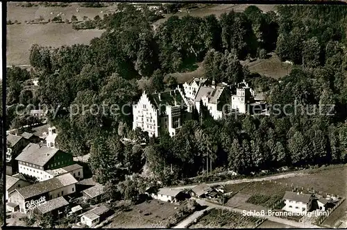 Brannenburg Fliegeraufnahme mit Schloss Kat. Brannenburg