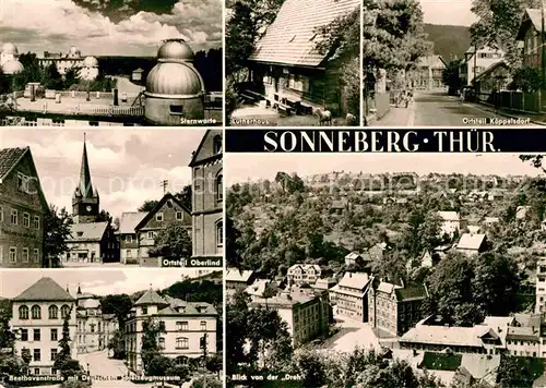 Sonneberg Thueringen Sternwarte Lutherhaus OT Koeppelsdorf Oberlind Beethovenstr Spielzeugmuseum Drehblick Kat. Sonneberg