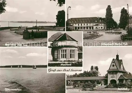 Bad Saarow Seeblick Johannes Becher Platz Scharmuetzelsee Bahnhof Kat. Bad Saarow