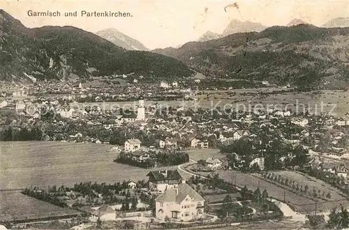 Garmisch Partenkirchen Fliegeraufnahme Kat. Garmisch Partenkirchen