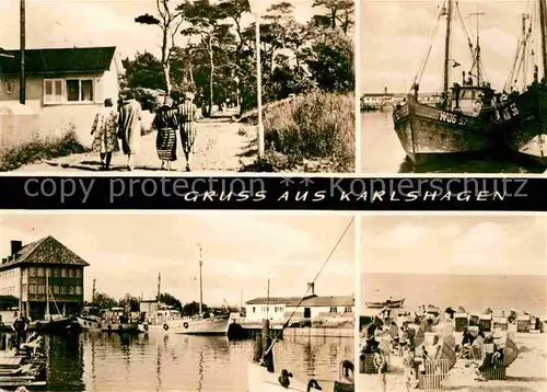 Karlshagen Dorfmotiv Hafenpartien Strand Kat. Karlshagen Usedom