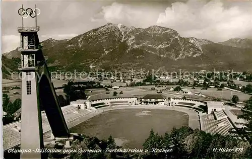 Garmisch Partenkirchen Olympia Skistadion gegen Kramer Kat. Garmisch Partenkirchen