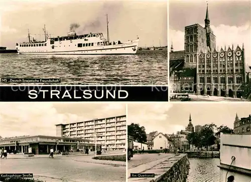 Stralsund Mecklenburg Vorpommern MS DSF Rathaus Kedingshager Strasse Am Querkanal Kat. Stralsund