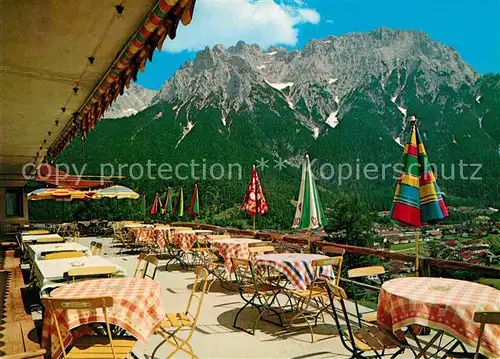 Mittenwald Bayern Berggasthof Groeblalm Kat. Mittenwald