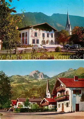 Bayrischzell Rathaus Kirche Kat. Bayrischzell