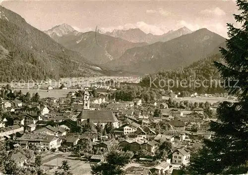 Mittenwald Bayern Panorama Kat. Mittenwald