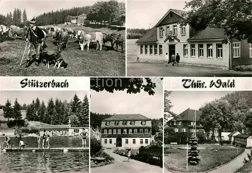 Stuetzerbach Auerhahn Berggasthaus Schwimmbad Kat. Stuetzerbach
