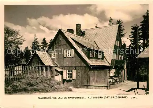 Altenberg Erzgebirge Waldschaenke Altes Raupennest Kat. Geising