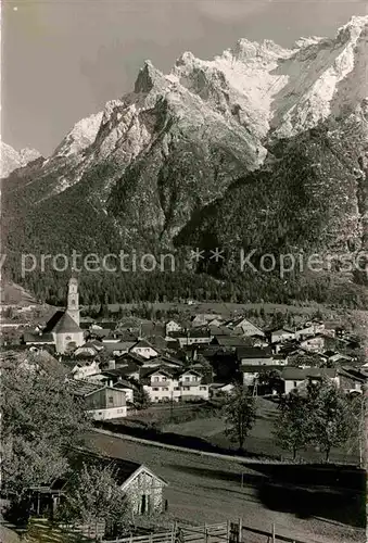 Mittenwald Bayern Panorama Kat. Mittenwald