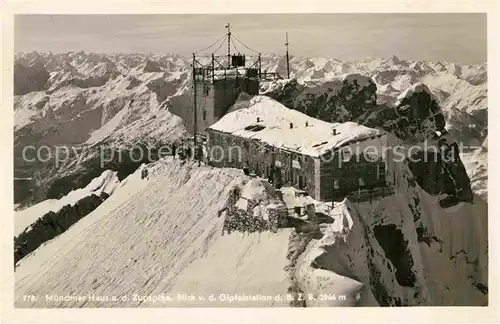 Mittenwald Bayern Muenchner Haus Zugspitze Kat. Mittenwald