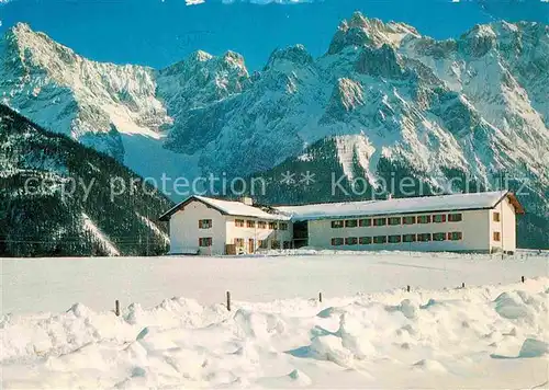 Mittenwald Bayern Ganghofer Jugendherberge Kat. Mittenwald