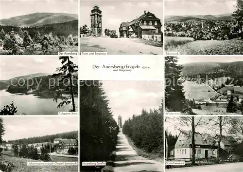 Auersberg Wildenthal Turm Berghaus Talsperre Sosa Kat. Eibenstock