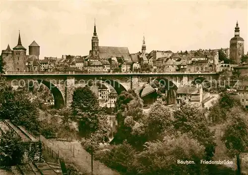 Bautzen Friedensbruecke Kat. Bautzen