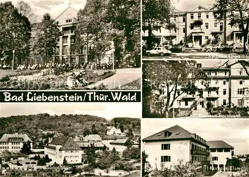 Bad Liebenstein Kurhaus Kurheim Bernhard Kurheim Olga  Kat. Bad Liebenstein