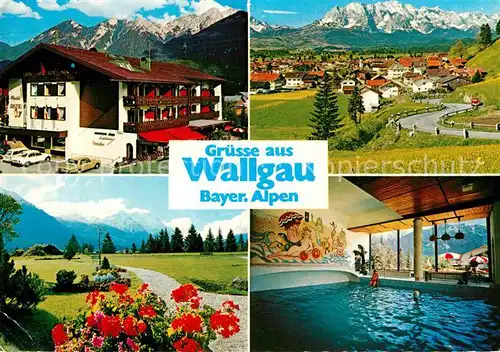 Wallgau Parkhotel Post gegen Soierngruppe Kat. Wallgau