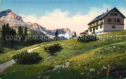 Mittenwald Bayern Adolf Zugspitzhaus Kreuzeck Alpspitze Kat. Mittenwald