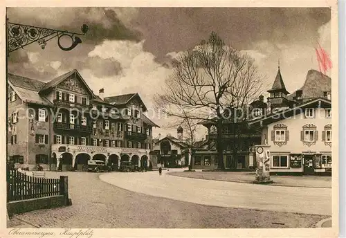 Oberammergau Hauptplatz Kat. Oberammergau