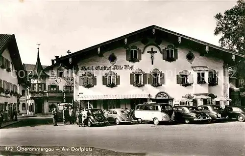 Oberammergau Domplatz Hotel Gasthaus Alte Post Kat. Oberammergau