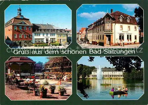 Bad Salzungen Rathaus Mohren Apotheke Gradierwerk Kurhaus Burgsee Kat. Bad Salzungen