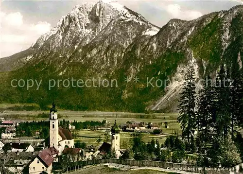 Kiefersfelden mit Kaisergebirge Kat. Kiefersfelden