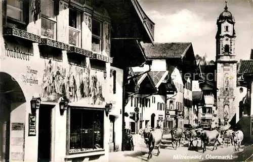 Mittenwald Bayern Obermarkt Kat. Mittenwald