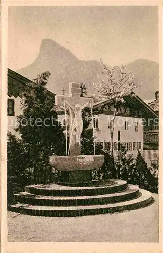 Oberammergau Christus Brunnen Kat. Oberammergau