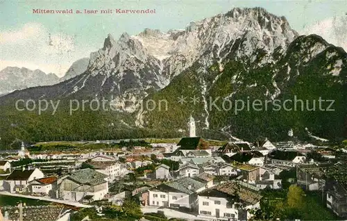 Mittenwald Bayern Karwendel Kat. Mittenwald