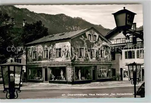 Oberammergau Haus Heinzelle Der Holzschnitzer Kat. Oberammergau