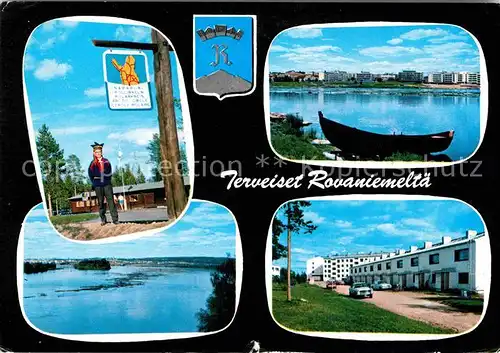 Rovaniemi Lapplaender Landestracht Panorama Wohnhaeuser Kat. Rovaniemi