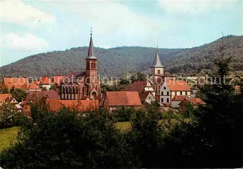 Climbach Bas Rhin Vue pittoresque Eglise Kat. Climbach