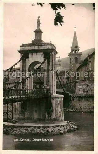 Seyssel Haute Savoie Pont de la Vierge Noire Kat. Seyssel