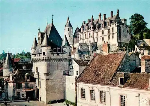 Loches Indre et Loire Chateau Royal Prte des Cordeliers Kat. Loches