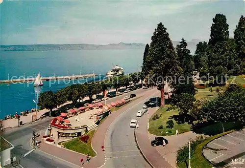 Evian les Bains Haute Savoie Jardins de la Buvette Cachat Cote Suisse Kat. Evian les Bains