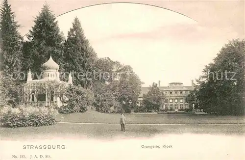 Strassburg Elsass Orangerie Kiosk  Kat. Strasbourg