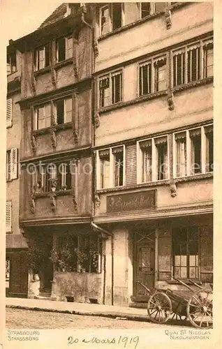 Strasbourg Alsace Quai St. Nicolas  Kat. Strasbourg