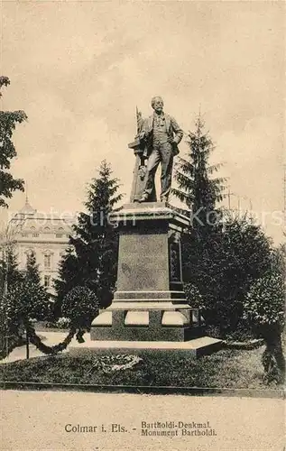 Colmar Haut Rhin Elsass Bartholdi Denkmal  Kat. Colmar