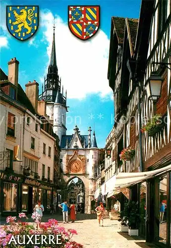 Auxerre Tour de l Horloge ou Tour Gaillarde XIV siecle Kat. Auxerre