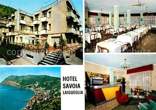 Laigueglia  Hotel Savoia Bar Panorama Speisesaal Kat. Savona