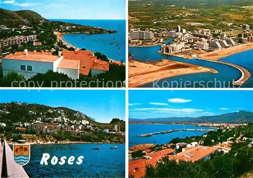 Roses Costa Brava Hafen Strand Bucht Kat. Spanien