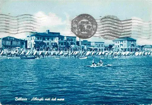 Bellaria Alberghi visti dal mare Hotels am Strand Kat. Rimini