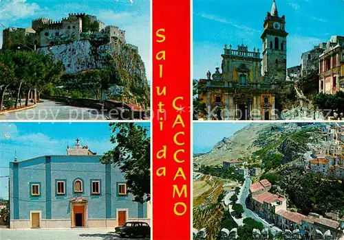 Caccamo Palermo Burg Kirche San Giorgio Martire Stadtansicht Kat. Palermo